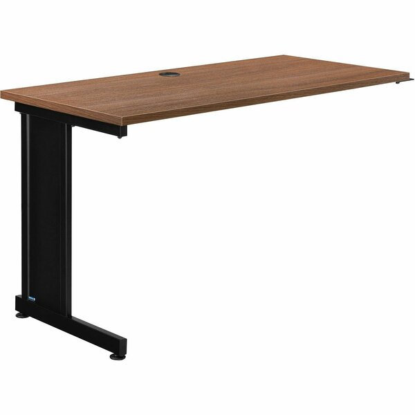 Interion By Global Industrial Interion 48inW Left Handed Return Table, Walnut 812234WN